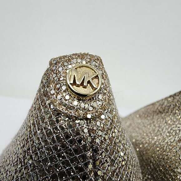 Michael Kors Platform Pumps Gold Shimmer 8.5 - Picture 6 of 8